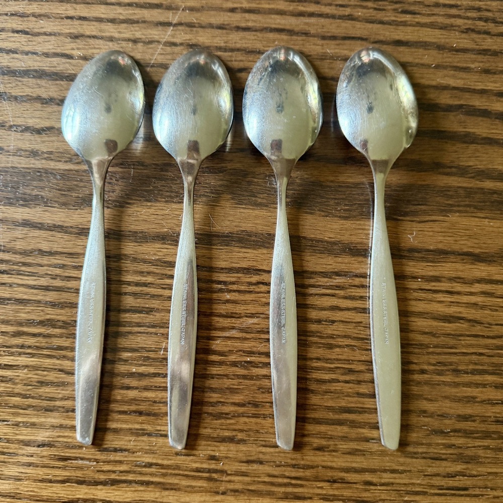 Vintage 11-Piece Stainless Steel Japan Rose Floral Flatware Lot - Picture 5 of 7